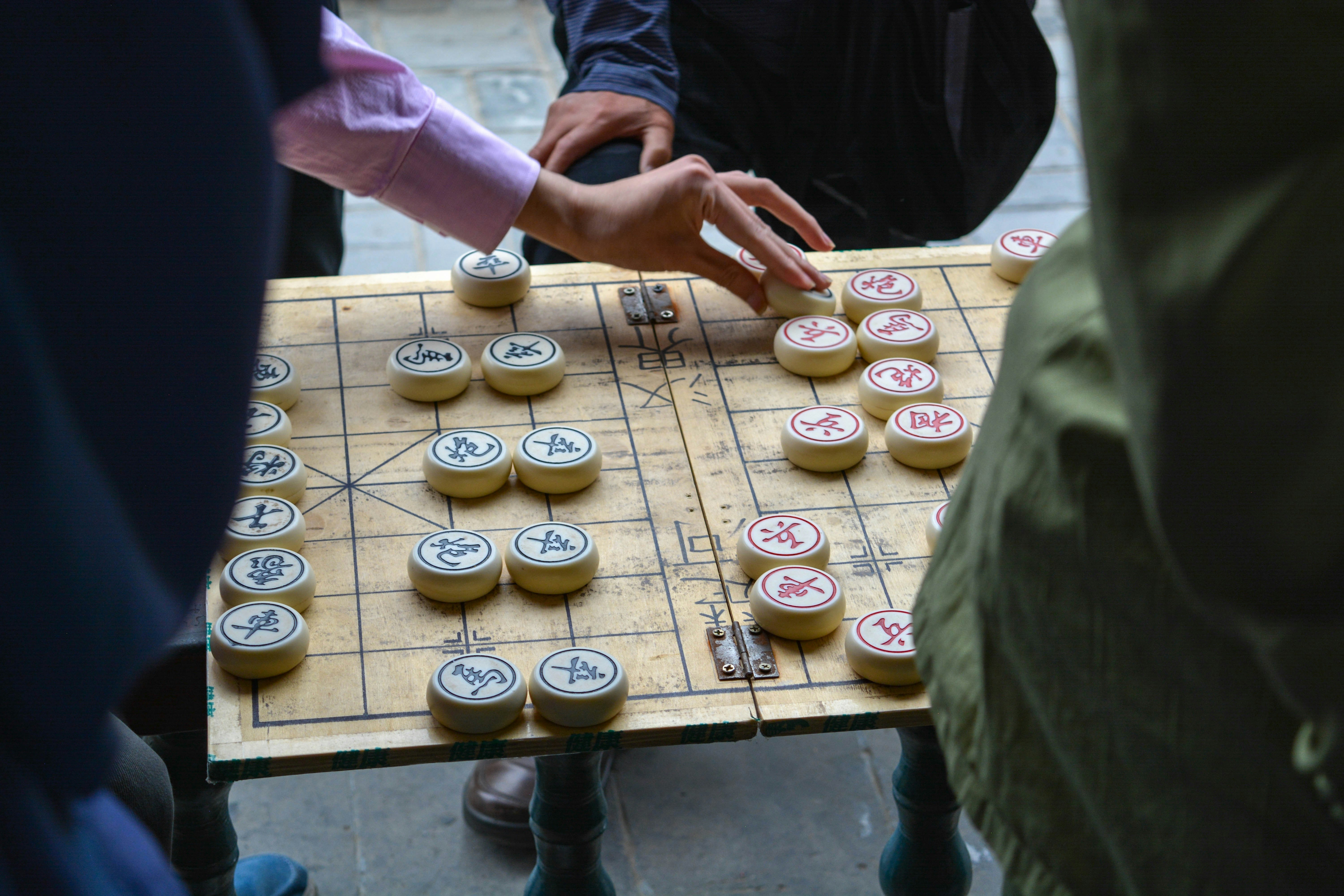 person playing board game